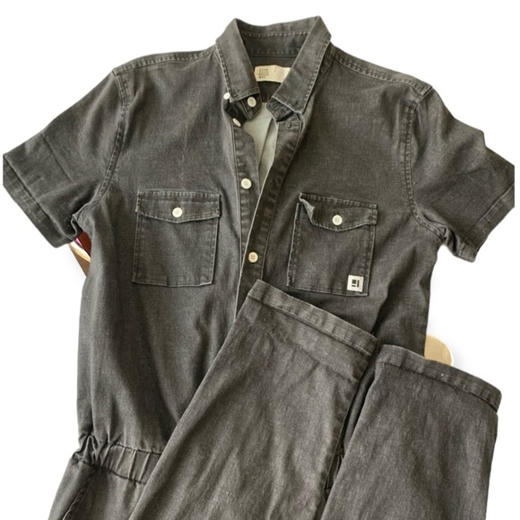Standard Issue NYC Grey Short-Sleeved Jumpsuit Boiler suit Coverall - Picture 3 of 8
